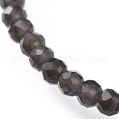 Natural Obsidian Beaded Necklaces&nbsp;NJEW-JN02492-09