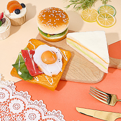 3Pcs 3 Styles PU Leather Food Model Display Decoration&nbsp;AJEW-SC0004-16