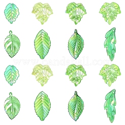 80Pcs 8 Colors UV Plating Acrylic Pendants&nbsp;OACR-YW0003-88