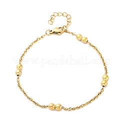 304 Stainless Steel Rope Chain Bracelets for Women&nbsp;BJEW-C094-06G