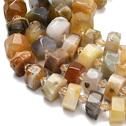 Natural Botswana Agate Beads Strands&nbsp;G-L642-H11-01
