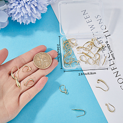 32Pcs 4 Style Brass & 316 Surgical Stainless Steel Earring Hooks&nbsp;KK-BBC0012-58