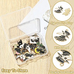 16Pcs 16 Styles Alloy Enamel Pendants&nbsp;ENAM-YW0004-93
