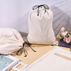 3Pcs 3 Styles Flannel Packing Drawstring Bags&nbsp;ABAG-CO0001-01