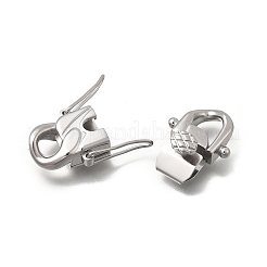 304 Stainless Steel Twister Clasps&nbsp;STAS-D382-05C-P