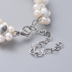 Natural Howlite Beads Bracelets&nbsp;BJEW-JB04604-03