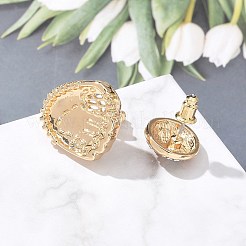 Brass Micro Pave Cubic Zirconia Stud Earrings&nbsp;EJEW-Z080-03G-02