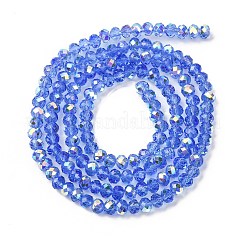 Electroplate Transparent Glass Beads Strands&nbsp;EGLA-A046-01A-17