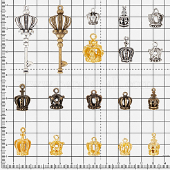 72Pcs 18 Styles Tibetan Style Alloy Pendants&nbsp;FIND-PH0061-87