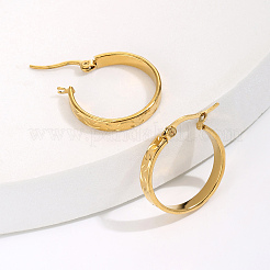 201 Stainless Steel Hoop Earrings for Women&nbsp;QT0624