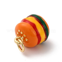 Brass Enamel Charms&nbsp;KK-Q098-16G-B