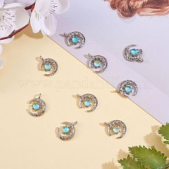10 Pieces Alloy Moon Charm Pendant Crescent Moon Charms with sun Half Moon pendant for Jewelry Necklace Earring Making Crafts&nbsp;JX394A