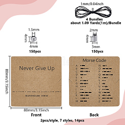 DIY Morse Code Bracelets Making Kits&nbsp;DIY-UN0008-19