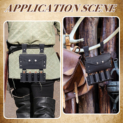 PU Imitation Leather Waist Belt Bag with 4 Cork Glass Bottles&nbsp;AJEW-WH0678-31A