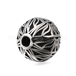 Engraved 304 Stainless Steel Beads&nbsp;STAS-H263-17AS-04