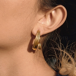 304 Stainless Steel Stud Earrings&nbsp;EJEW-A161-01G