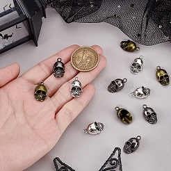 36Pcs 3 Colors Tibetan Style Alloy Pendants&nbsp;FIND-GA0008-10