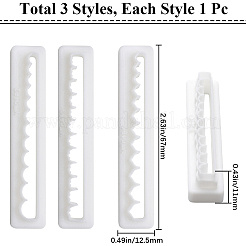 3Pcs 3 Styles Wavy Edge Resin Clay Cutters&nbsp;DIY-CP0010-33
