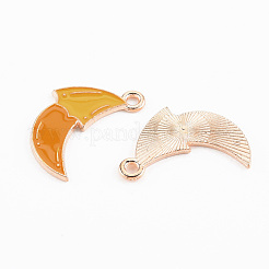 Light Gold Tone Alloy Enamel Pendants&nbsp;ENAM-T018-17