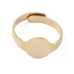 Adjustable Brass Pad Ring Setting&nbsp;KK-K414-06G