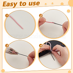 Steel Leather Rope Knitting Needles for Leather Repairing Weaving Crafts&nbsp;DIY-WH0750-027