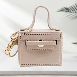 1Pc Portable PU Leather Bag Keychain&nbsp;AJEW-CL0001-06B