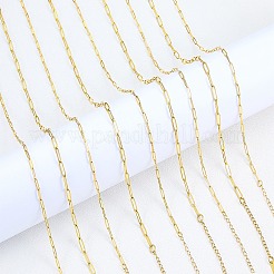 10Pcs 2 Styles Stainless Steel Paperclip Chain Necklaces for Women Men&nbsp;NJEW-SZ0001-72