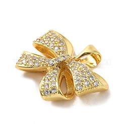 Brass Micro Pave Clear Cubic Zirconia Pendants&nbsp;FIND-Z041-03A