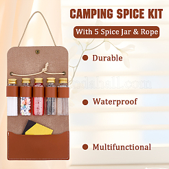 Imitation Leather Camping Spice Storage Bags&nbsp;ABAG-WH20005-44A