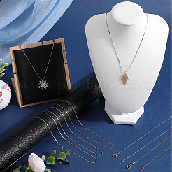 12Pcs 2 Colors 304 Stainless Steel Serpentine Chain Necklaces Set for Men Women&nbsp;NJEW-SC0001-24