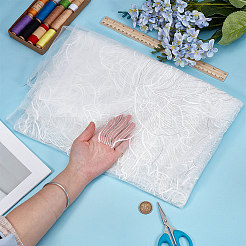 Polyester Embroidery Lace Fabrics&nbsp;DIY-WH0759-46