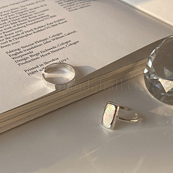 Brass & Shell Cuff Open Rings for Women&nbsp;FS-WGA6CCE-01