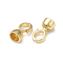 Rack Plating Brass Fold Over Clasps&nbsp;KK-E080-04G