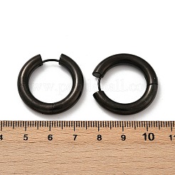 202 Stainless Steel Polishing Hoop Earrings&nbsp;EJEW-M106-02EB-06