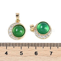 Natural Green Onyx Agate(Dyed & Heated) Pendants&nbsp;KK-U043-53G-02