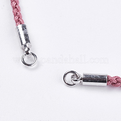 Braided Cotton Cord Bracelet Making&nbsp;MAK-I006-05P