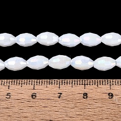 Electroplate Opaque Solid Color Glass Beads Strands&nbsp;LS-GL-N002-01A-B01