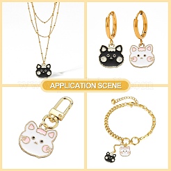 20Pcs 2 Colors Alloy Enamel Pendants&nbsp;ENAM-CJ0003-61
