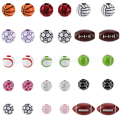 300Pcs 15 Styles Craft Style Acrylic Beads&nbsp;MACR-PA0001-50