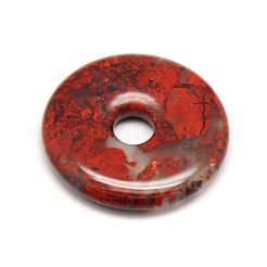 Donut/Pi Disc Natural Gemstone Big Pendants&nbsp;G-L234-50mm-01