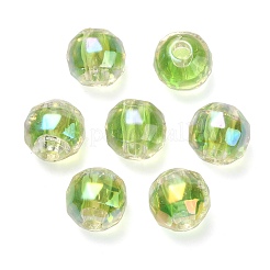 UV Plating Transparent Acrylic European Beads&nbsp;OACR-F004-03B