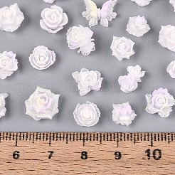 Luminous Flower Resin Cabochons&nbsp;CRES-T025-10H