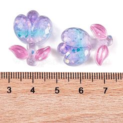 Transparent Epoxy Resin Flower Decoden Cabochons&nbsp;CRES-M034-01D