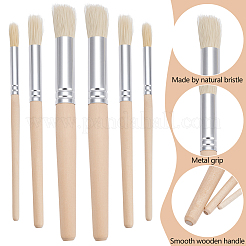 72Pcs 6 Styles Bristle Brushes&nbsp;AJEW-WA0003-19
