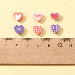 Valentine's Day Handmade Polymer Clay Beads&nbsp;CLAY-FS0001-24