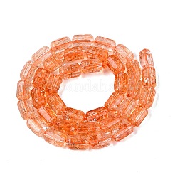 Crackle Transparent Glass Beads Strands&nbsp;GLAA-N068-05A-09