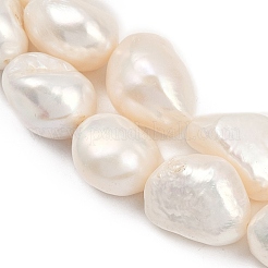 Natural Cultured Freshwater Pearl Beads Strands&nbsp;PEAR-P064-20M-01A