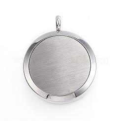 316 Surgical Stainless Steel Diffuser Locket Pendants&nbsp;STAS-P102-095