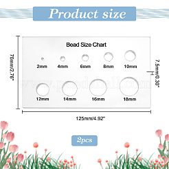 Acrylic Measuring Tool&nbsp;TOOL-WH0053-28