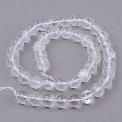 Natural Quartz Crystal Beads Strands&nbsp;X-G-Q462-8mm-32